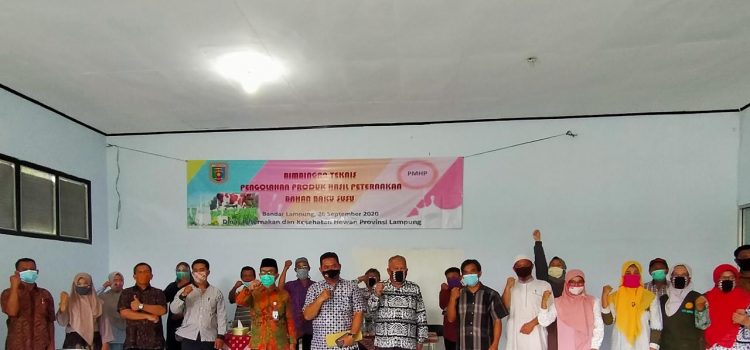 Pusat Inkubator Bisnis (PIB Polinela) Bekerja Sama dengan Dinas Peternakan dan Kesehatan Hewan Provinsi Lampung Melaksanakan Kegiatan Bimtek Produk Olahan Susu